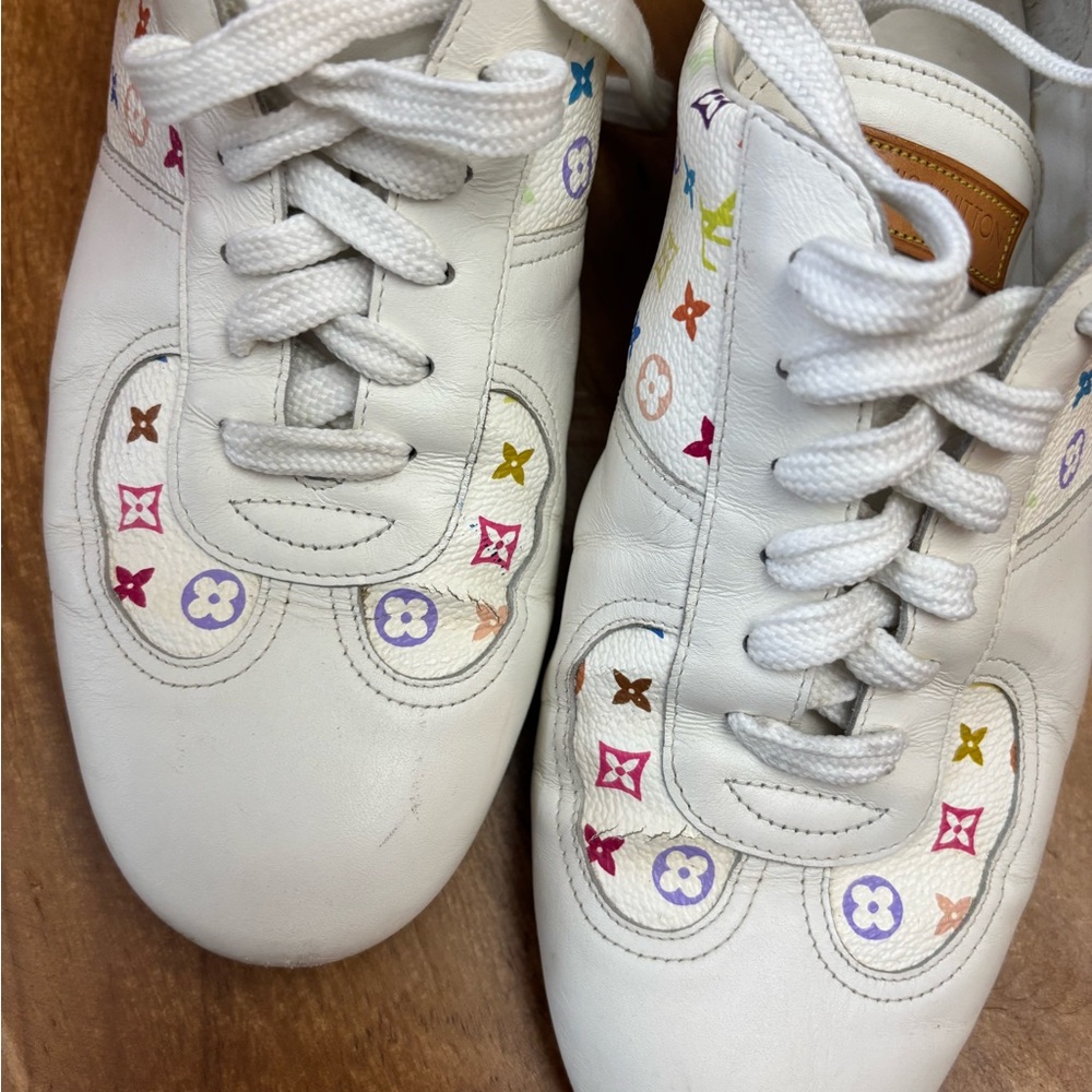 Louis Vuitton White Sneakers with Minimalist Design